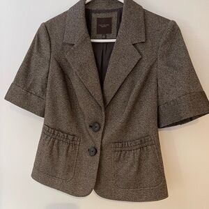 The Limited Women's Charcoal Short Sleeve Blazer